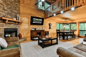 TV connectée, cheminée