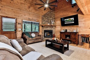 TV connectée, cheminée