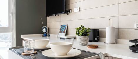 Apartamento Confort, vistas a la ciudad | Cocina privada