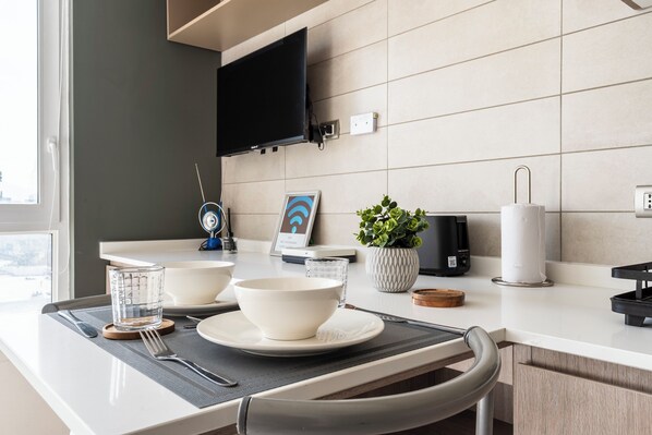 Leilighet – comfort, byutsikt | Eget kjøkken