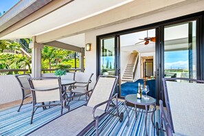 Outdoor dining - Kapalua Golf Villas | 2 Free Rental Cars | KBM Resorts | Large Bedroom, Free Rental Car, Kapalua Golf Villas | 2 Units, 2 Bedrooms | ML-1207 (Lahaina)