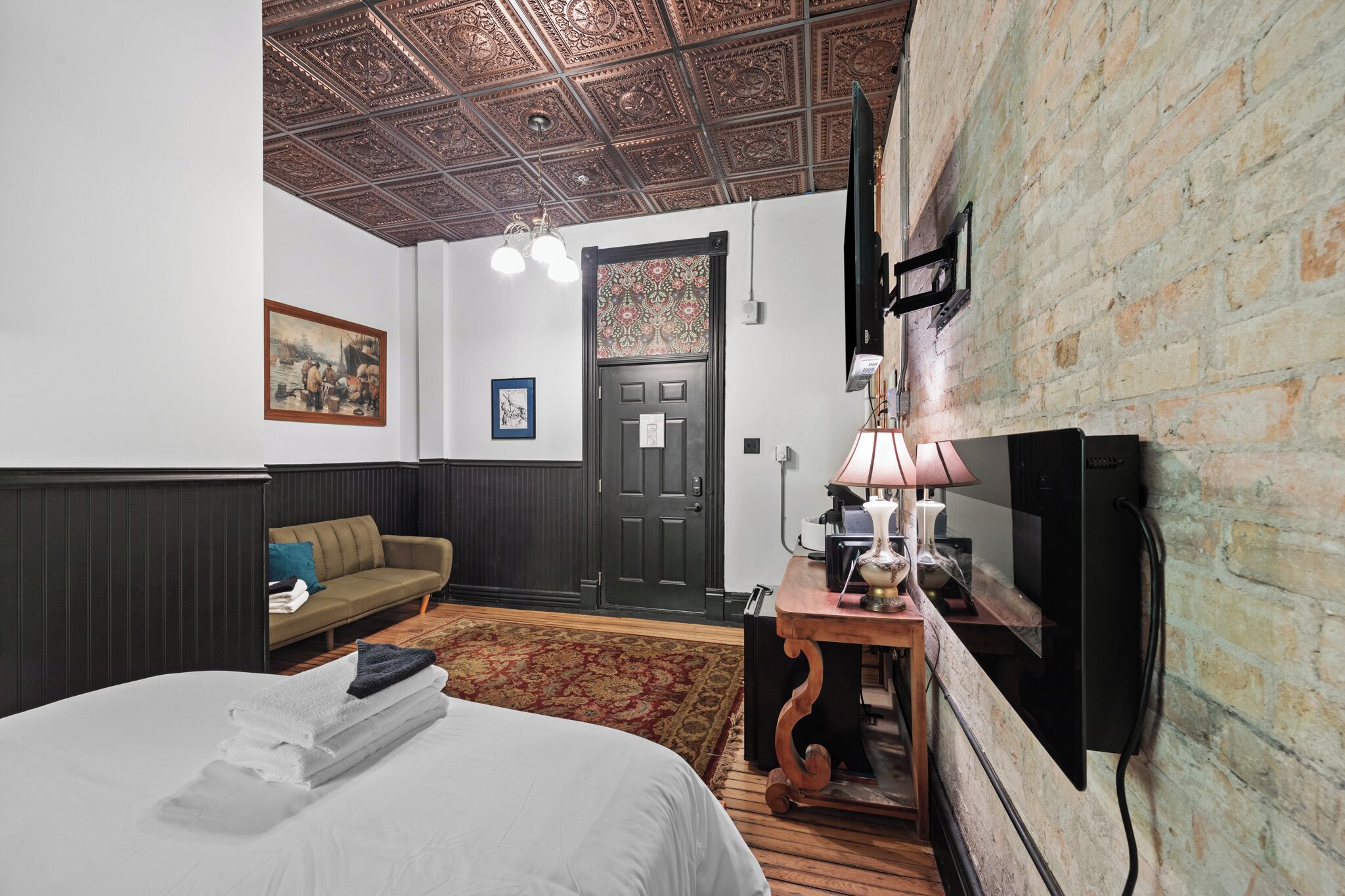 Swedetown Room 5 Shared Bathroom & No Windows | Iron/ironing board, free WiFi, bed sheets