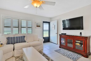 TV, DVD player, offices