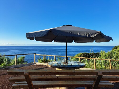 Holiday Home 'Baía Do Porto Das Lajes' with Sea View, Private Terrace and Wi-Fi