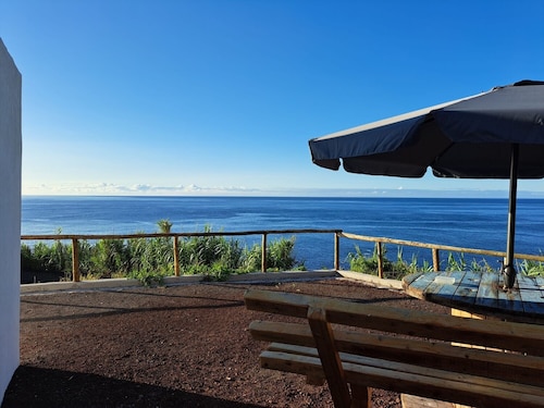 Holiday Home 'Baía Do Porto Das Lajes' with Sea View, Private Terrace and Wi-Fi