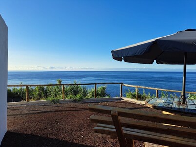 Holiday Home 'Baía Do Porto Das Lajes' with Sea View, Private Terrace and Wi-Fi