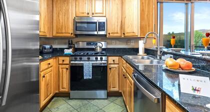 KBM Resorts | Crestview Condos | Spacious condo near Olympic Park with gas fireplace, year-round pool, hot tub, city wide shuttle access. CVC-308B