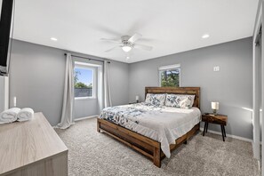 4 soverom, strykejern/-brett, reiseseng for barn og wi-fi