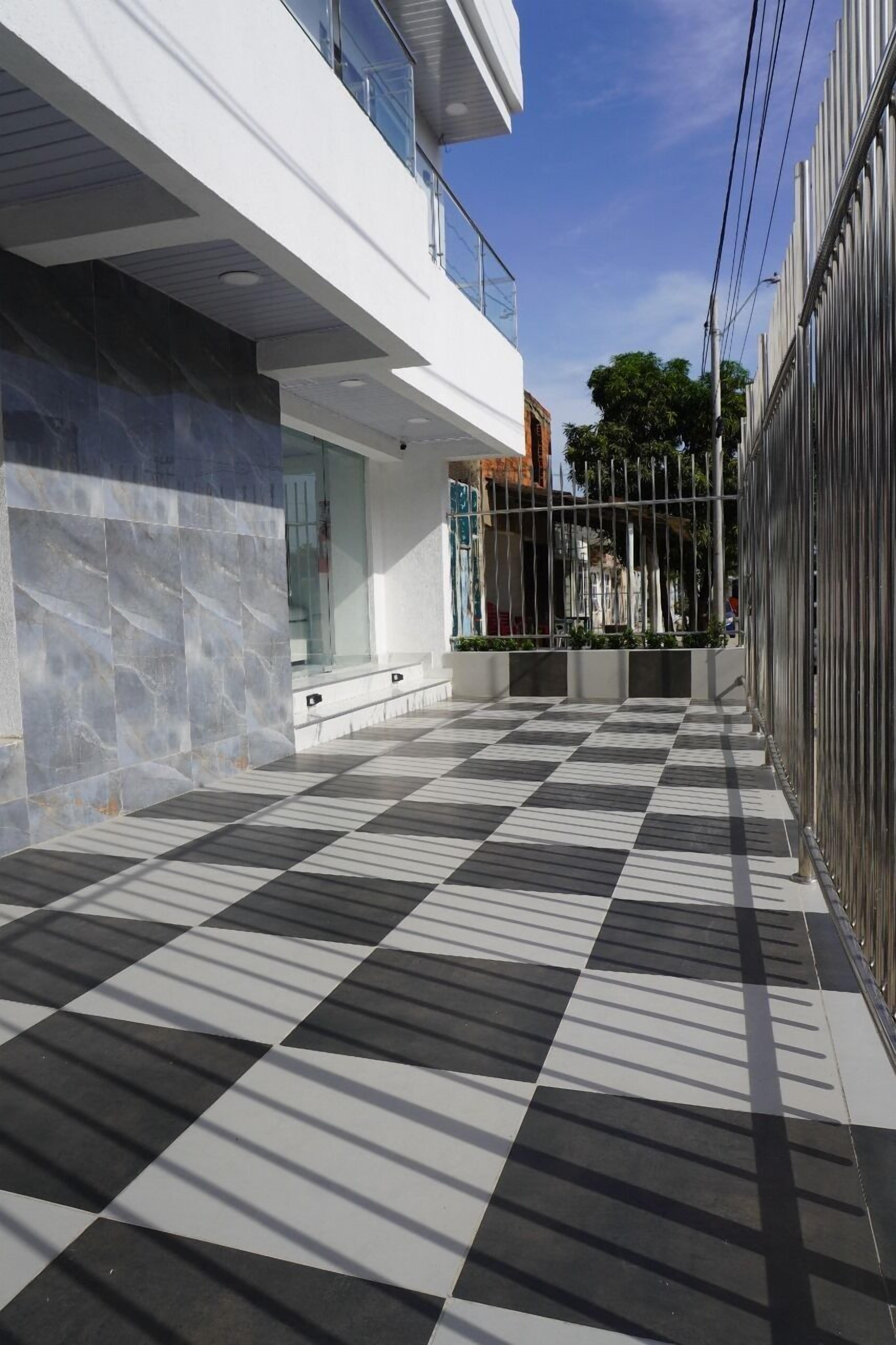 Majoituspaikan julkisivu