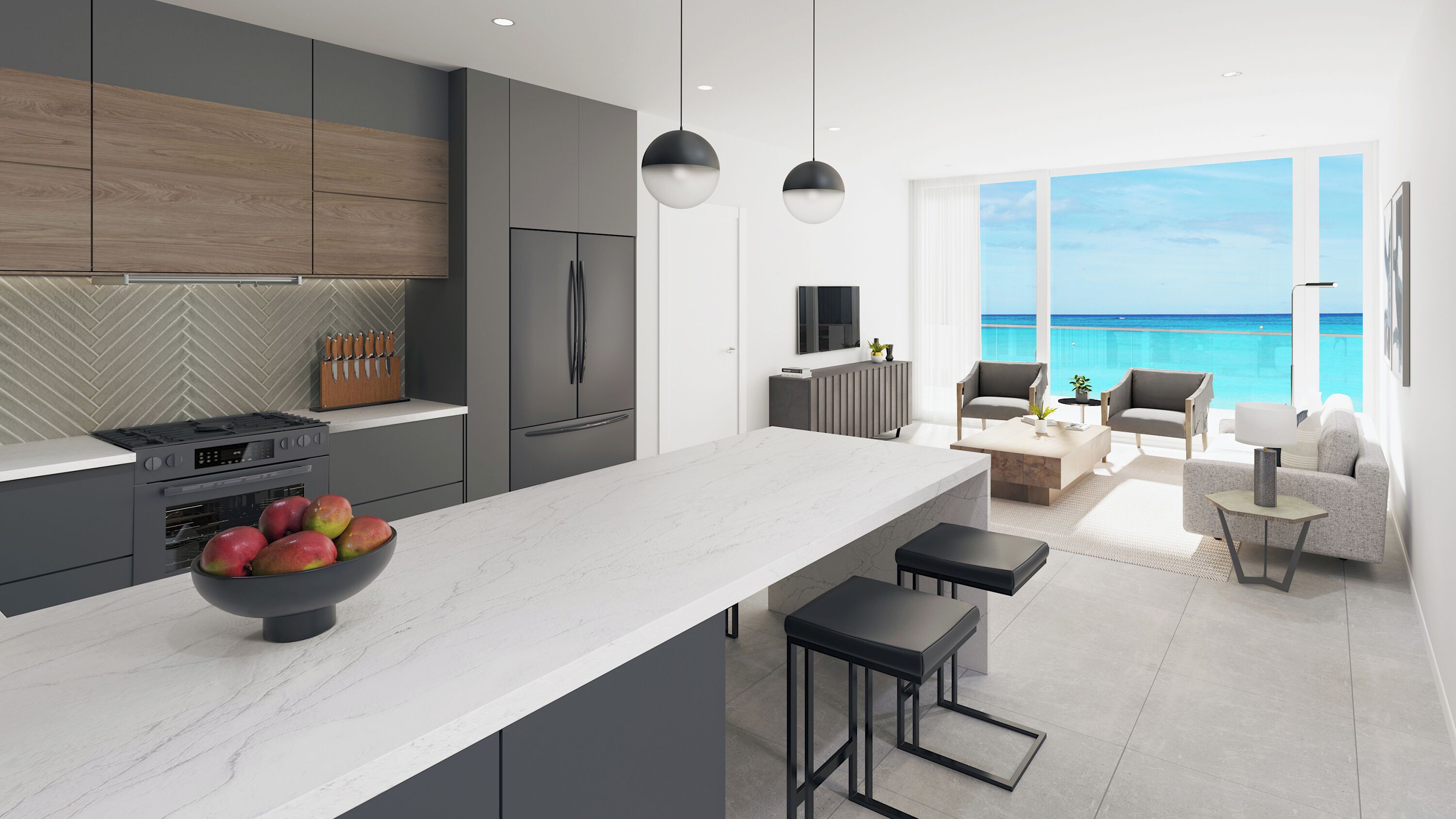 201 - 3 Bedroom Partial Ocean View (2nd Floor) | 熨斗/熨衣板、免費搖籃/嬰兒床、免費無線上網、床單