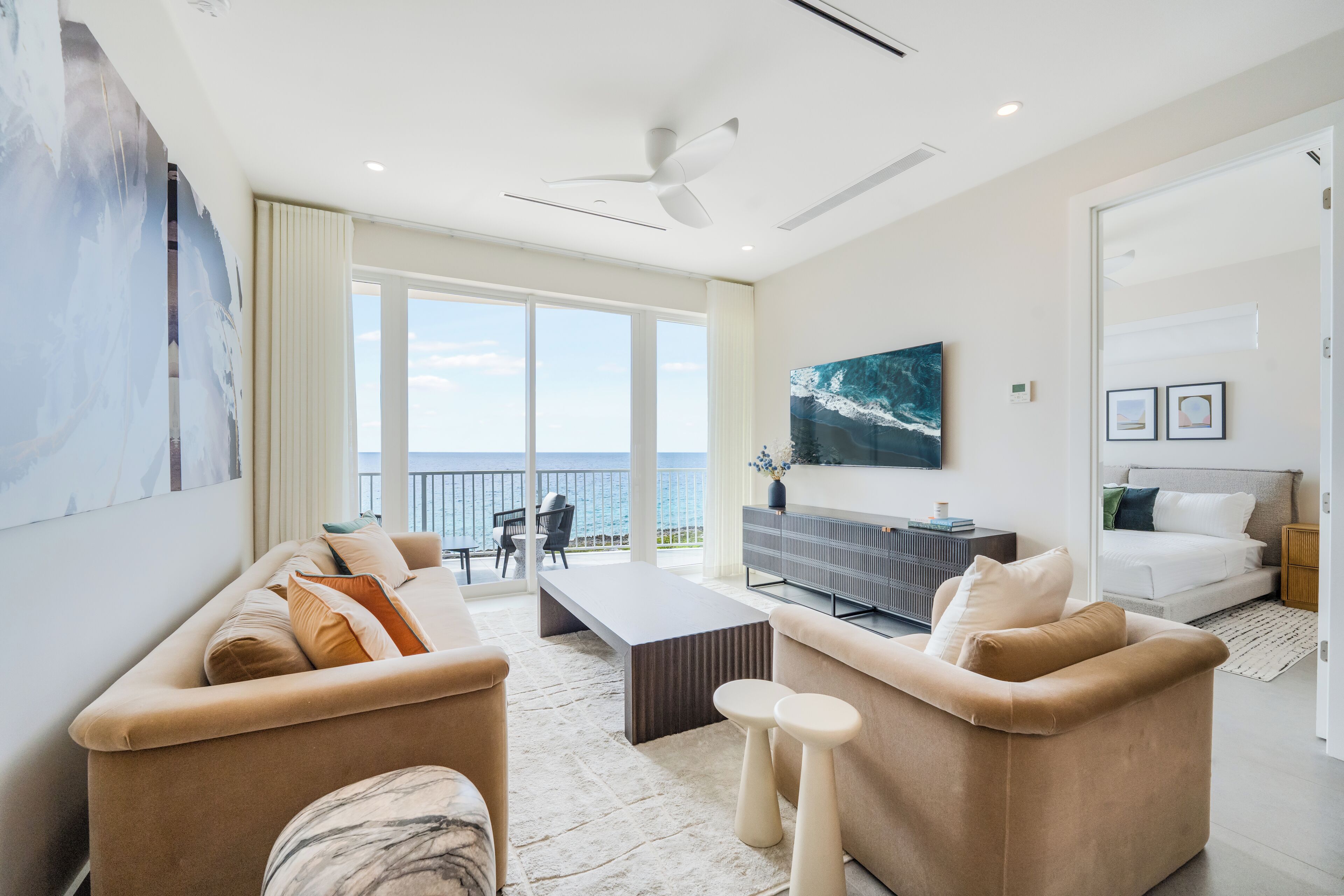 303 - 2 Bedroom Ocean View (3rd Floor) | Living area