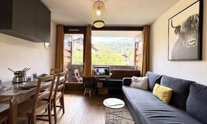 Living area - Studio Apartment in Crest-voland - 4 People (Cohennoz)