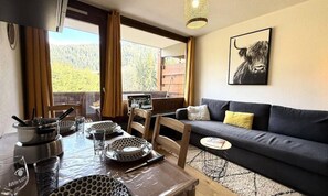 Living area - Studio Apartment in Crest-voland - 4 People (Cohennoz)
