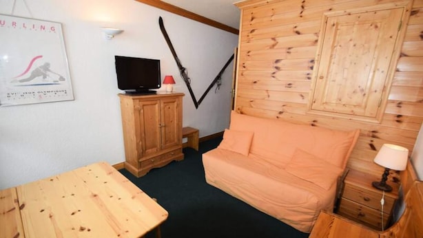 Living area - Studio Cabin 3/4 p - LE France - Plagne Centre (La Plagne-Tarentaise)