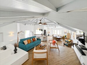 Living area - Villa Mallory, 3 bedrooms, private pool and ocean view (Collectivity of Saint Martin)