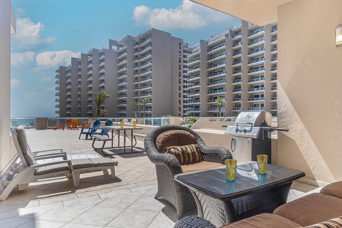 콘도, 킹사이즈침대 1개 및 소파베드, 발코니, 바다 전망 (Las Palomas Resort Topaz 106) | 숙박 시설 구내