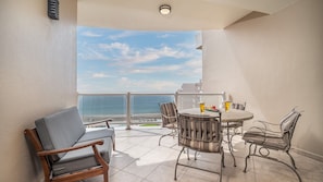 Condo, 1 King Bed with Sofa bed, Balcony, Ocean View (Las Palomas Resort Rubi 1004) | Outdoor dining - Las Palomas Beach and Golf Resort (Puerto Peñasco)