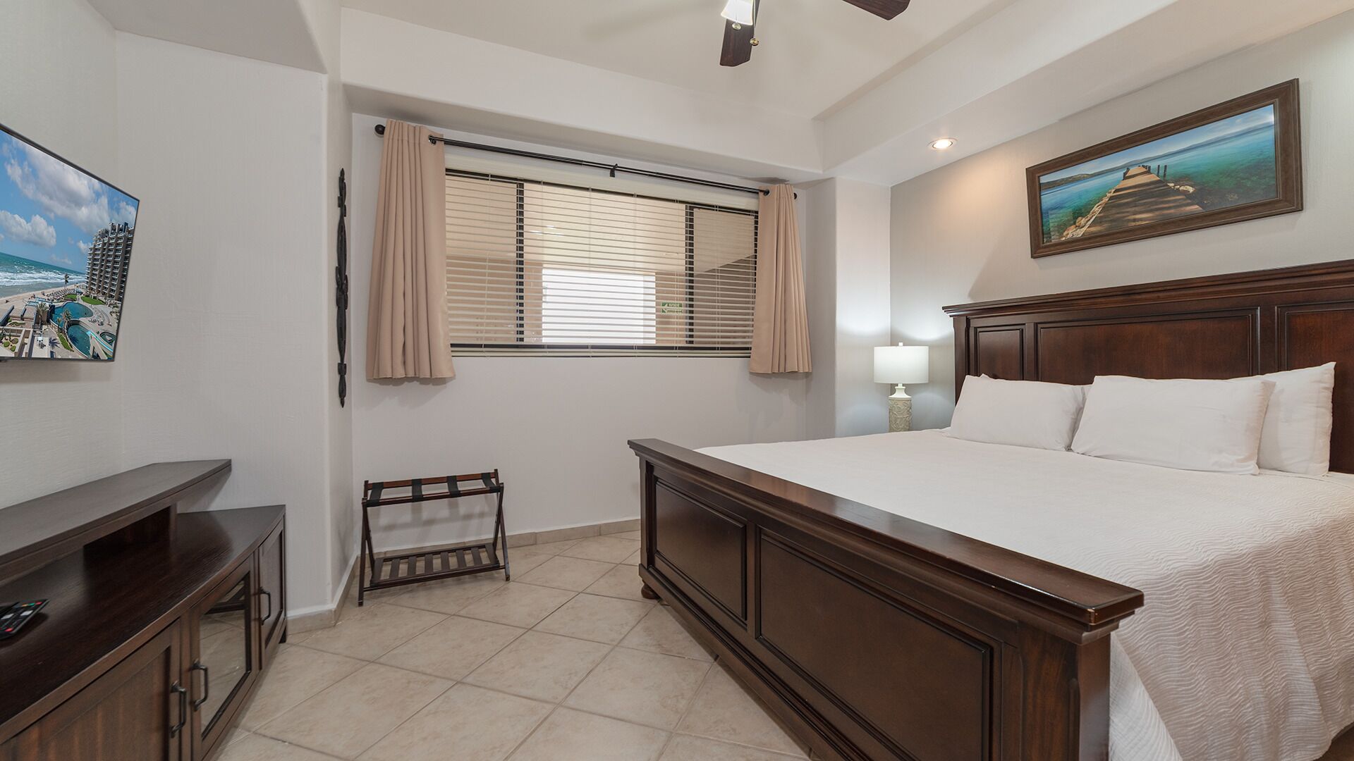 Condo, 1 King Bed with Sofa bed, Balcony, Ocean View (Las Palomas Resort Topaz 706) | 1 bedroom, individually decorated, individually furnished