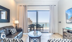 Condo, Multiple Beds, Balcony, Ocean View (Las Palomas Resort Cortez 1204) | Living area