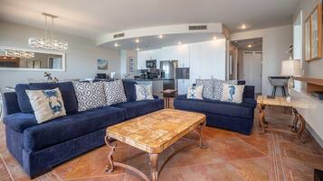 Condo, Multiple Beds, Balcony, Ocean View (Las Palomas Resort Coronado 901) | Living area | 42-inch flat-screen TV with digital channels