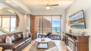 Condo, Multiple Beds, Balcony, Ocean View (Las Palomas Resort Opalo 504) | Living area | 42-inch flat-screen TV with digital channels