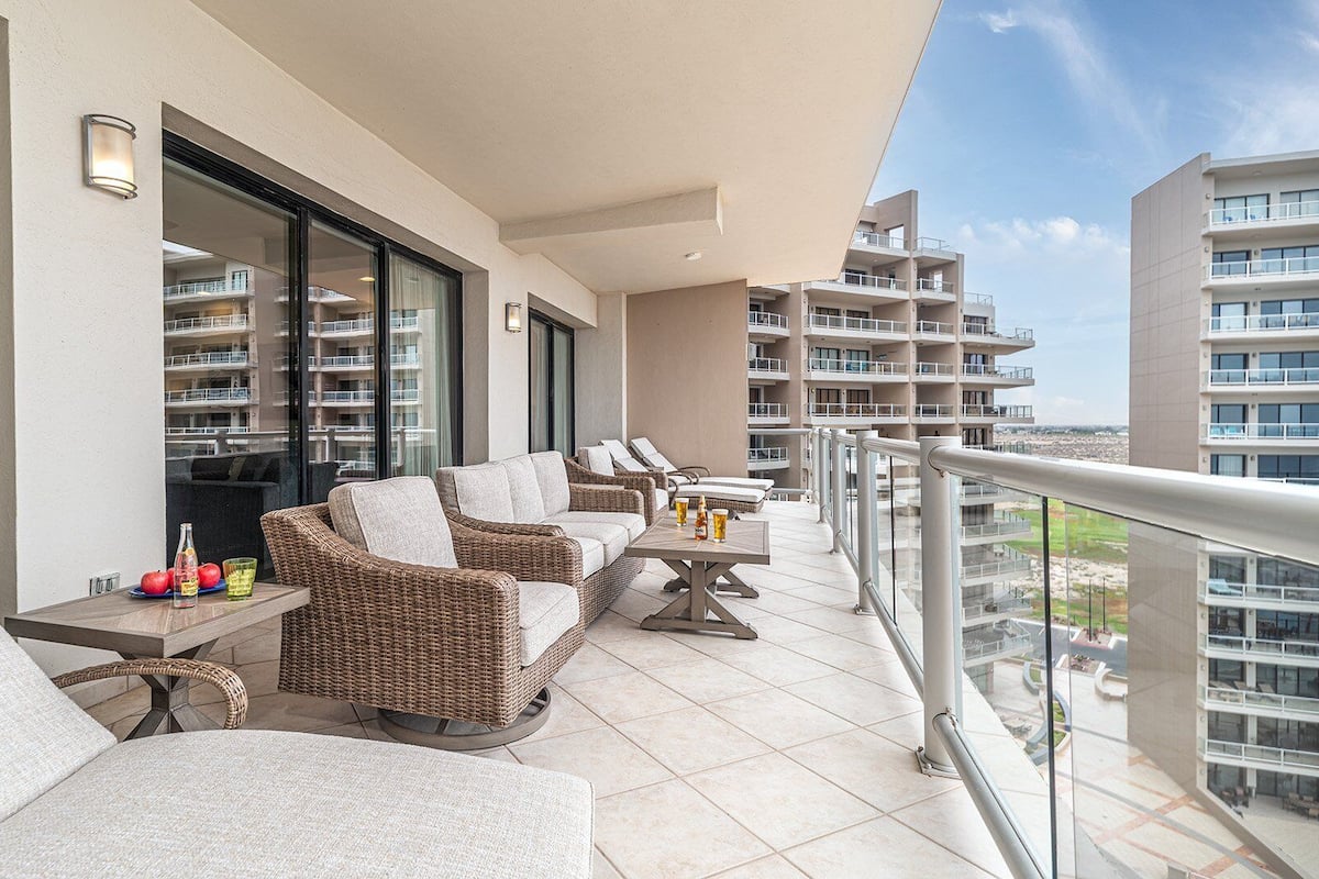Apartment, Mehrere Betten, Balkon, Meerblick (Las Palomas Resort Opalo 803) | Unterkunftsgelände