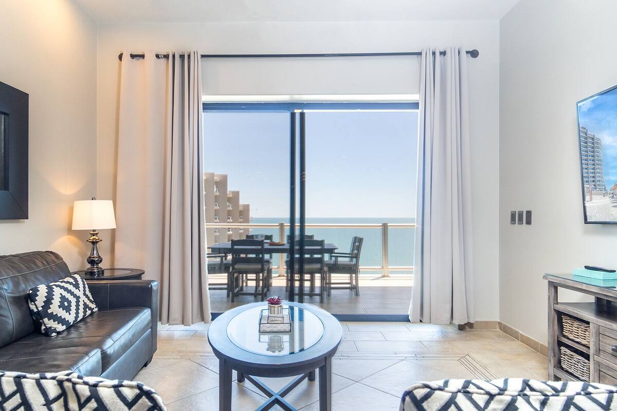 Condo, Multiple Beds, Balcony, Ocean View (Las Palomas Resort Cortez 1204) | Living area | 42-inch flat-screen TV with digital channels
