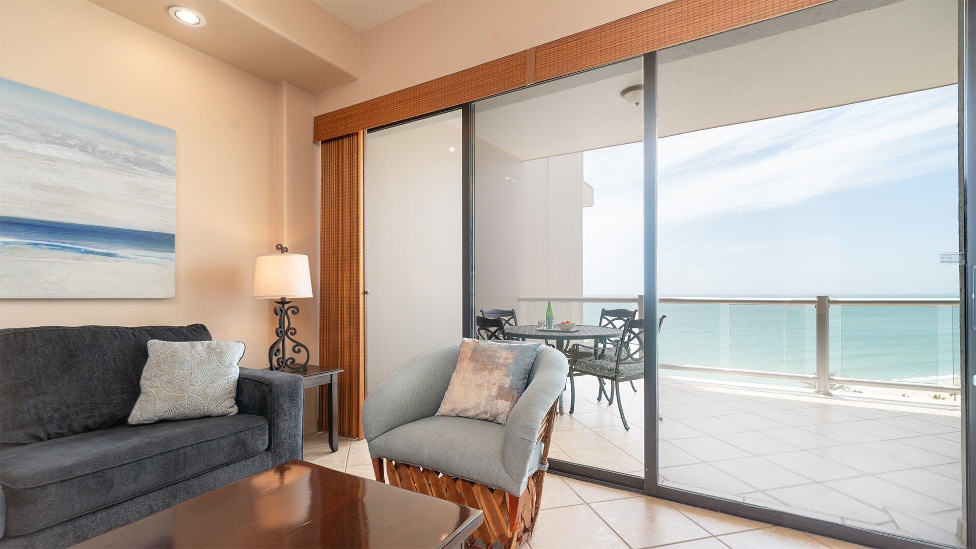Condo, Multiple Beds, Pets Not Allowed, Ocean View (Las Palomas Resort Diamante 704) | Living area
