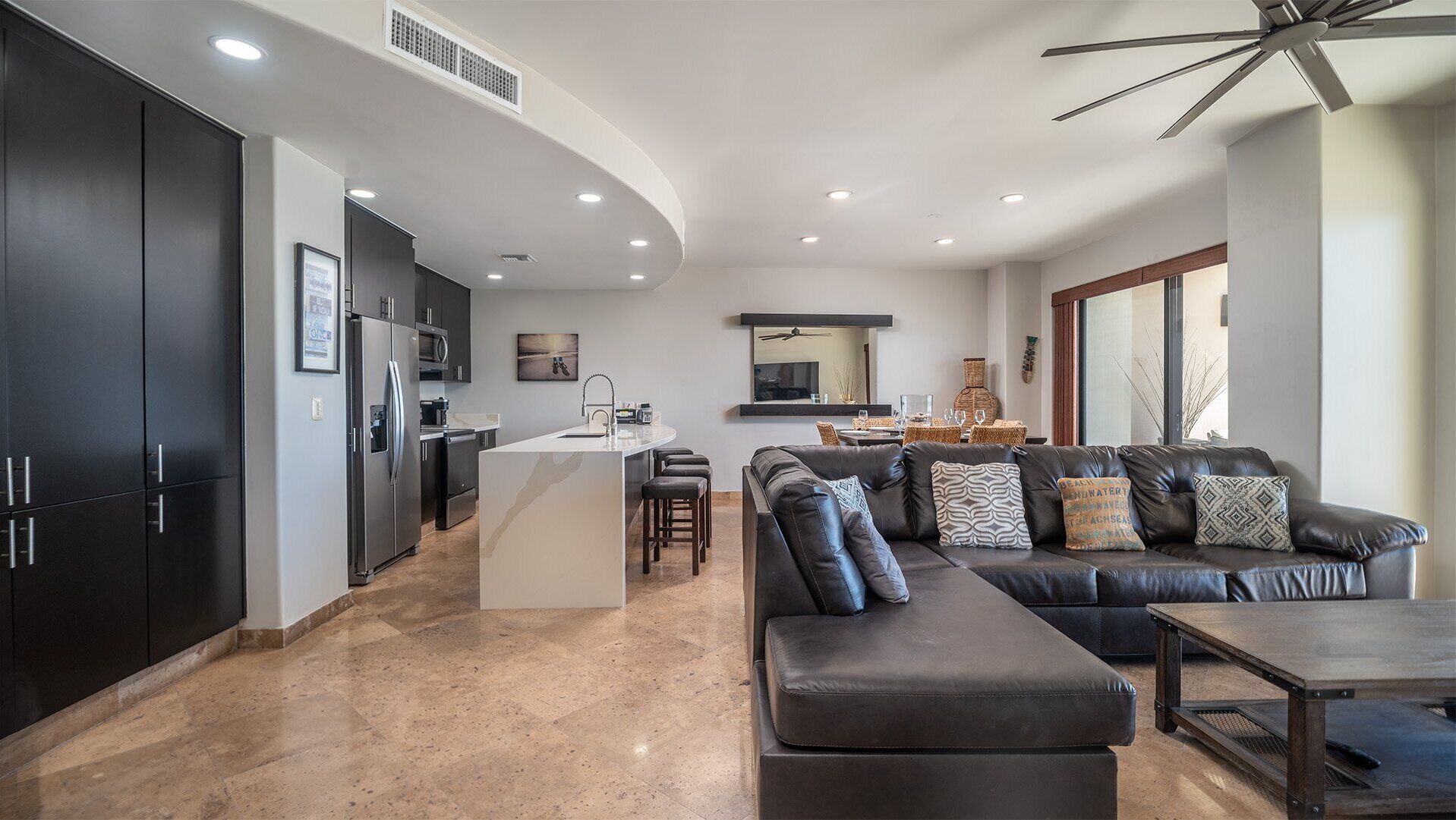 Condo, Multiple Beds, Balcony, Ocean View (Las Palomas Resort Cordoba 606) | Living area