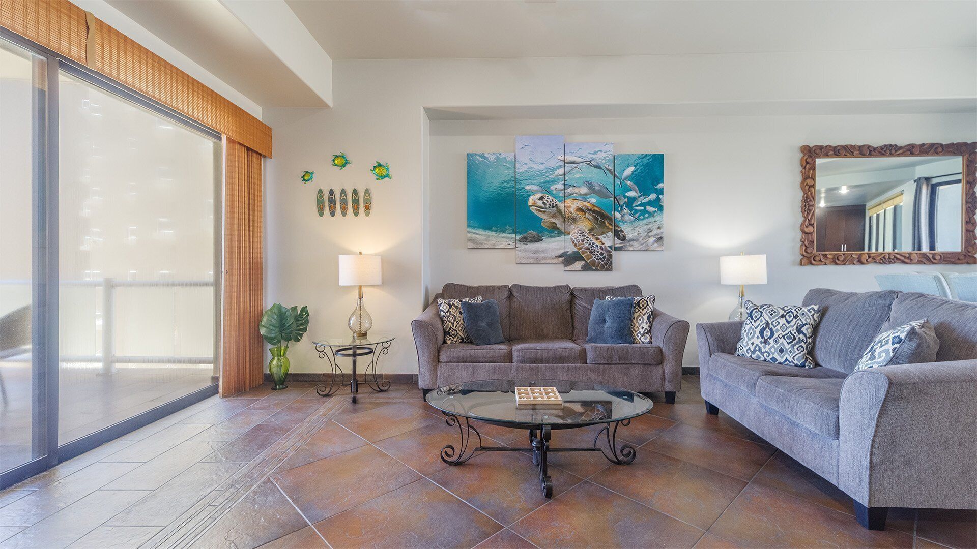Appart'hôtel, plusieurs lits, balcon, vue océan (Las Palomas Resort Cabrillo 401) | Coin séjour