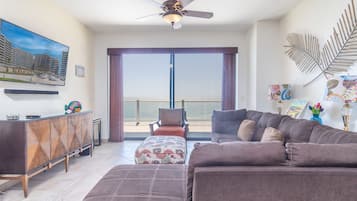 Condo, Multiple Beds, Balcony, Ocean View (Las Palomas Resort Coronado 1003) | Living area | 42-inch flat-screen TV with digital channels