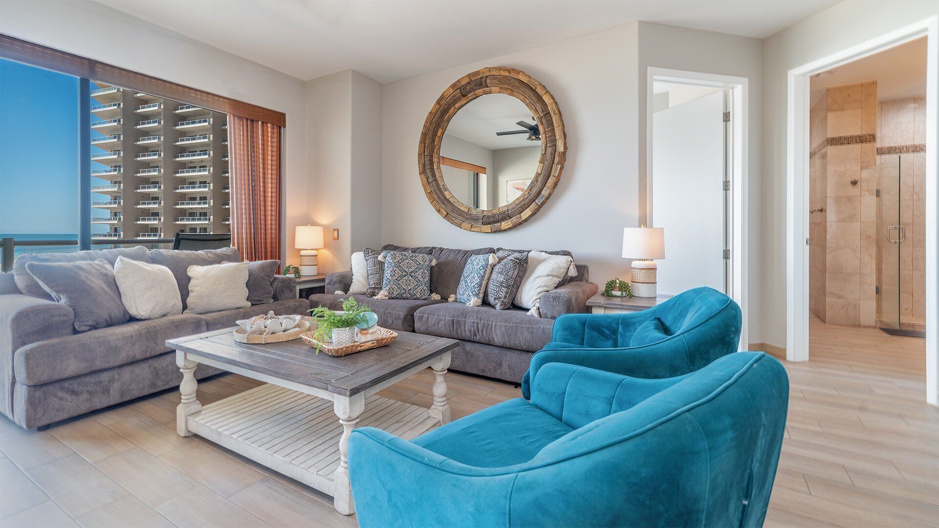 Condo, Multiple Beds, Balcony, Ocean View (Las Palomas Resort Coronado 303) | Living area | 42-inch flat-screen TV with digital channels