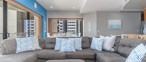 Condo, Multiple Beds, Balcony, Ocean View (Las Palomas Resort Cortez 507) | Living area | 42-inch flat-screen TV with digital channels