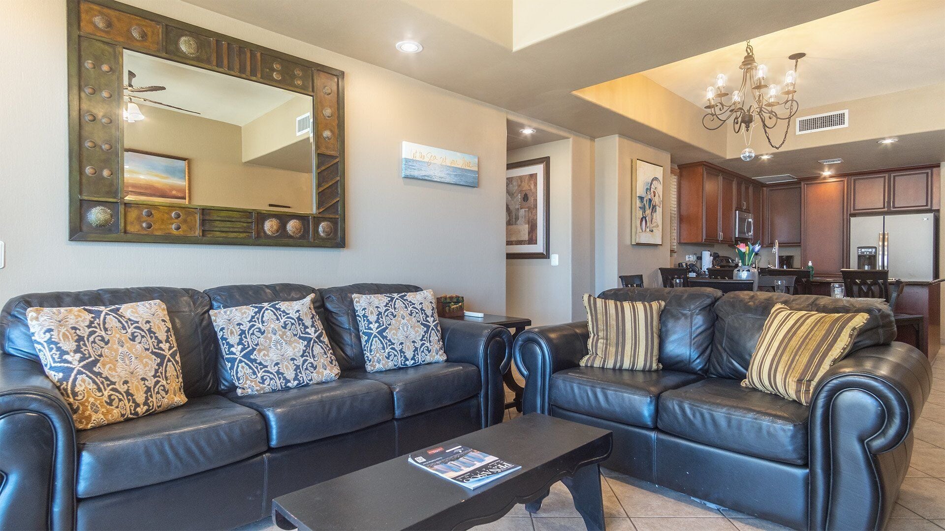 Condo, Multiple Beds, Balcony, Ocean View (Las Palomas Resort Topaz 201) | Living area | 42-inch flat-screen TV with digital channels