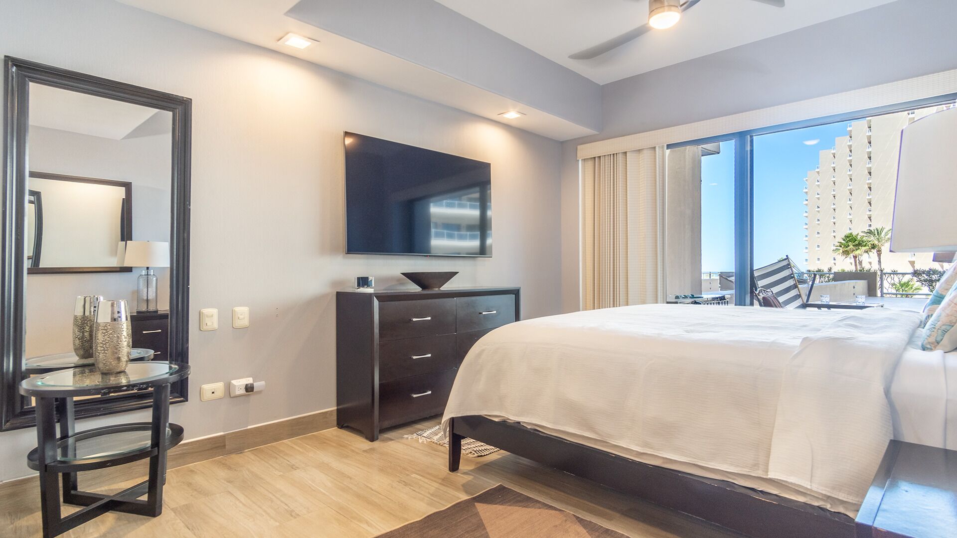 Condo, Multiple Beds, Balcony, Ocean View (Las Palomas Resort Topaz 101) | 3 bedrooms, individually decorated, individually furnished