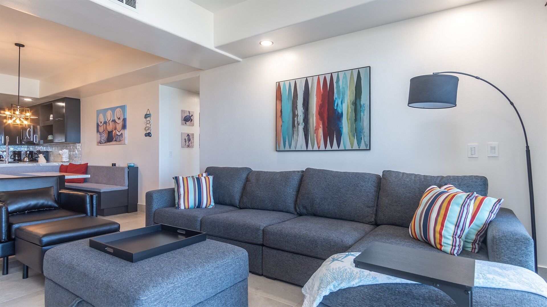 Condo, Multiple Beds, Balcony, Ocean View (Las Palomas Resort Opalo 407) | Living area | 42-inch flat-screen TV with digital channels