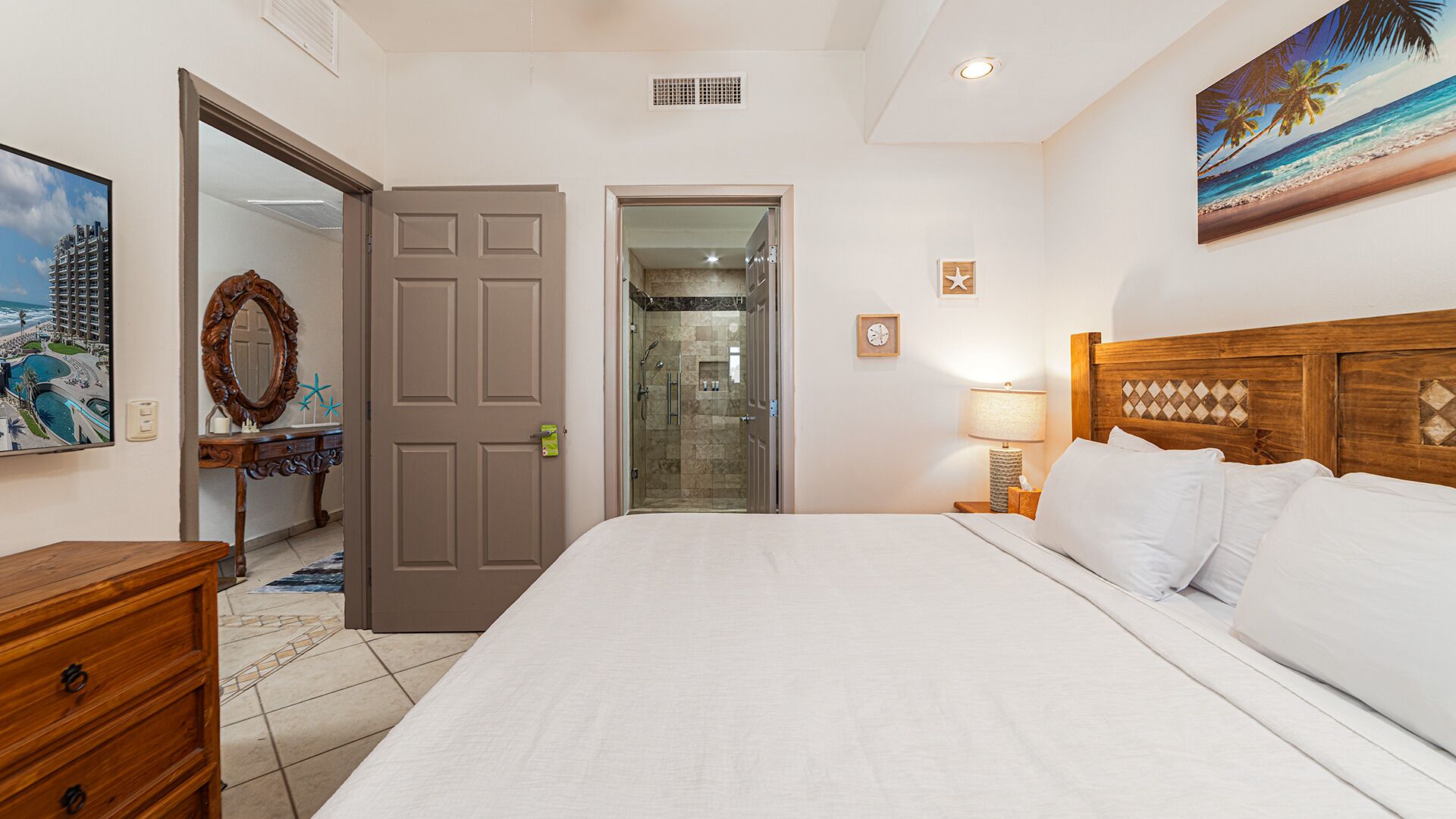 Condo, 1 King Bed with Sofa bed, Balcony (Las Palomas Resort Rubi 707) | 4 bedrooms, individually decorated, individually furnished