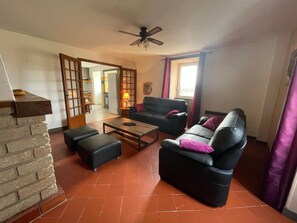 TV, fireplace, ping pong
