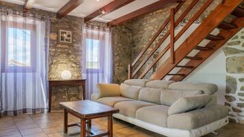 TV, fireplace, table tennis