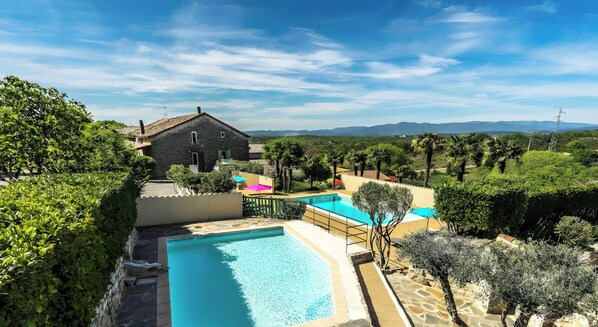 Pool - Gite Les Pins - Holiday Cottage in Village Setting (Joyeuse)
