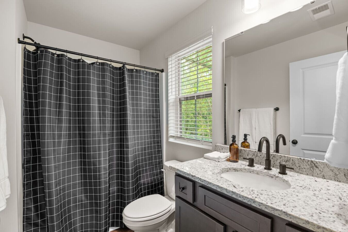 Hair dryer, towels