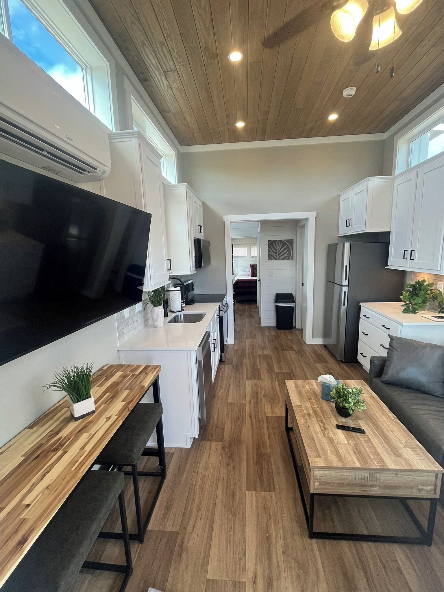 Cabin, Multiple Beds, Courtyard View | Private kitchen