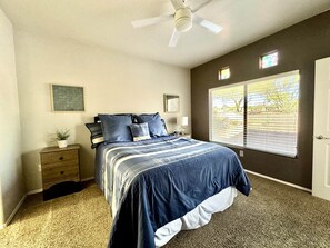 2 bedrooms, iron/ironing board, WiFi, bed sheets
