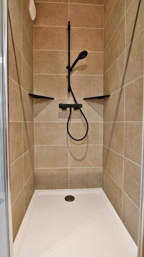 Hair dryer, towels