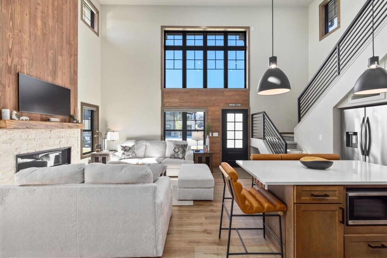 TV, fireplace, video games, books