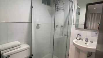 Towels, soap, toilet paper