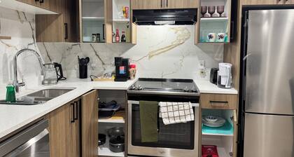 Canal view Luxury modern legal walkout suite near airport