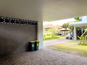 Vila família, cozinha, vista para a piscina | Vista para o parque