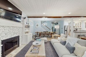 TV, video games, DVD player, books