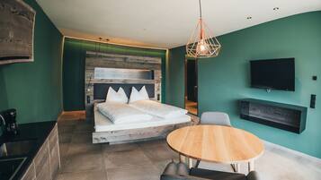 Suite, Bergblick | Wohnbereich
